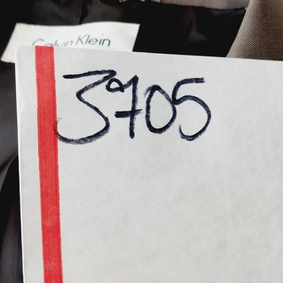 Calvin Klein Brown Tan Rayon Blend Business Casual Button Closure Blazer P3705 - Picture 8 of 8